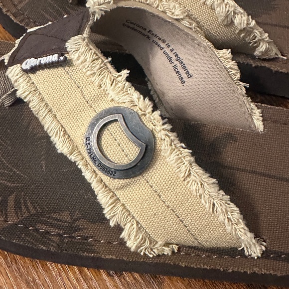 Corona Beer Bottle Opener Mens Flip Flop Size 8/9 - Picture 5 of 6